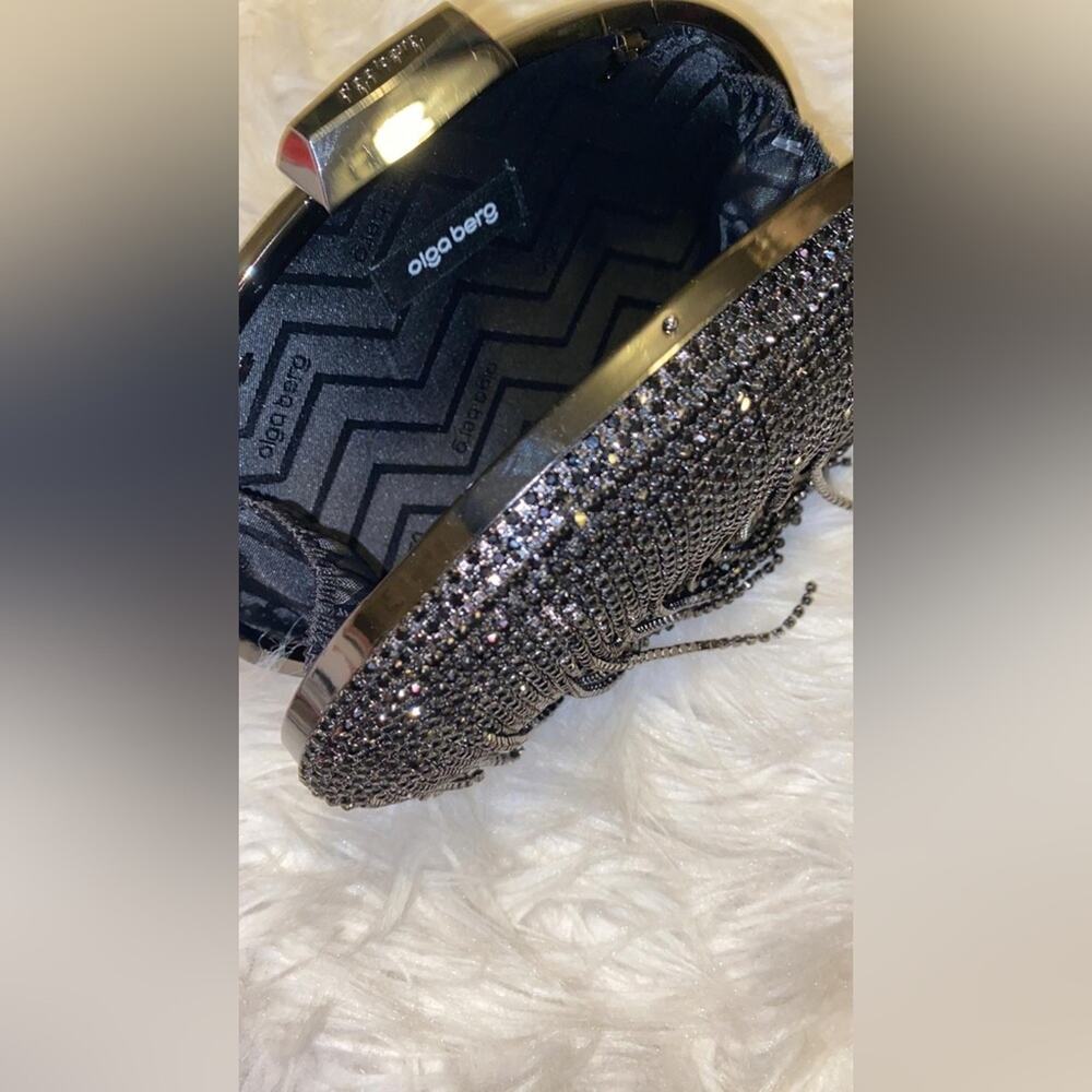Olga Berg black clutch - Picture 5 of 10